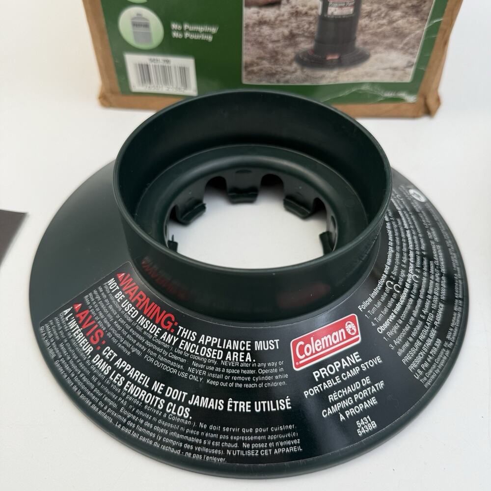 Coleman 1 Burner Stove Camping Model 5431-700 Uses Propane Fuel TESTED - Picture 3 of 6